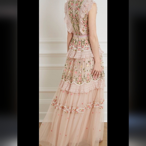 BHLDN Needle & Thread Dress Gown fits size US 2 4 $600 - Picture 9 of 12
